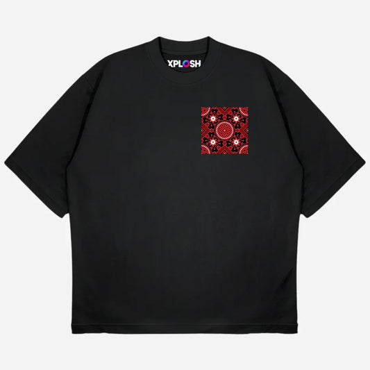 Ajrak Drop Shoulder T-Shirt