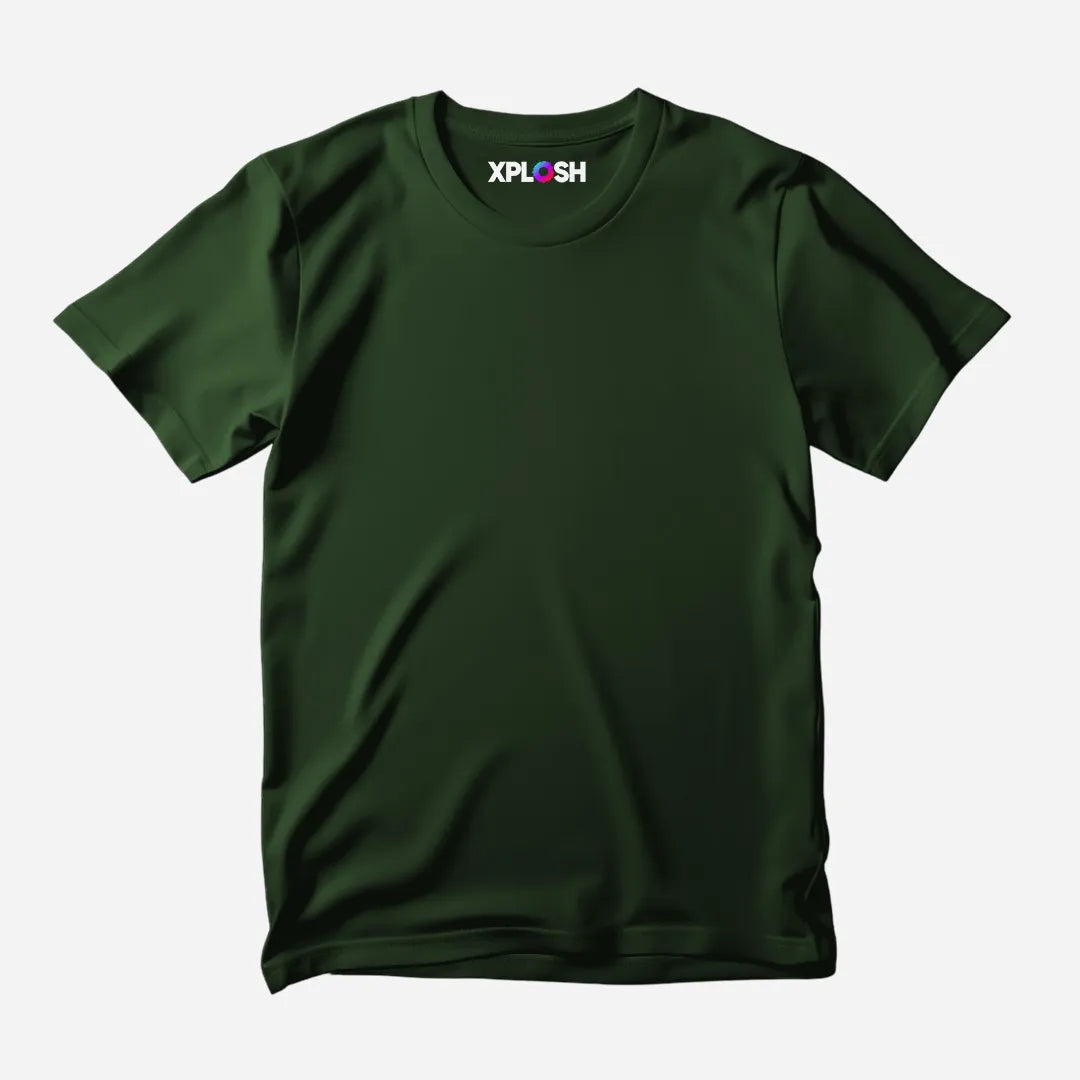 Bottle Green Half Sleeve T-Shirt