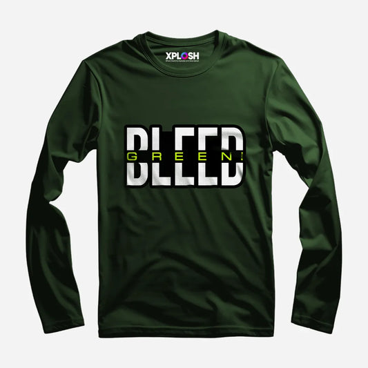 Bleed Green Full Sleeve T-Shirt
