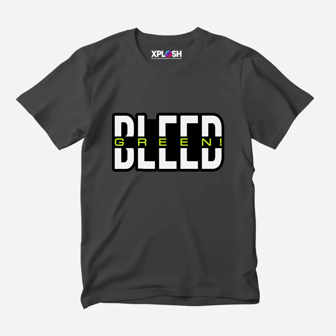 Bleed Green Half Sleeve T-Shirt