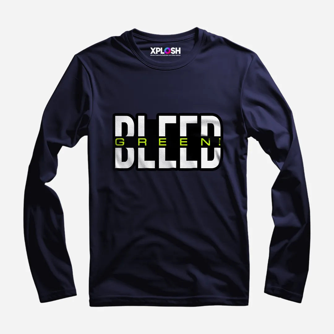Bleed Green Full Sleeve T-Shirt