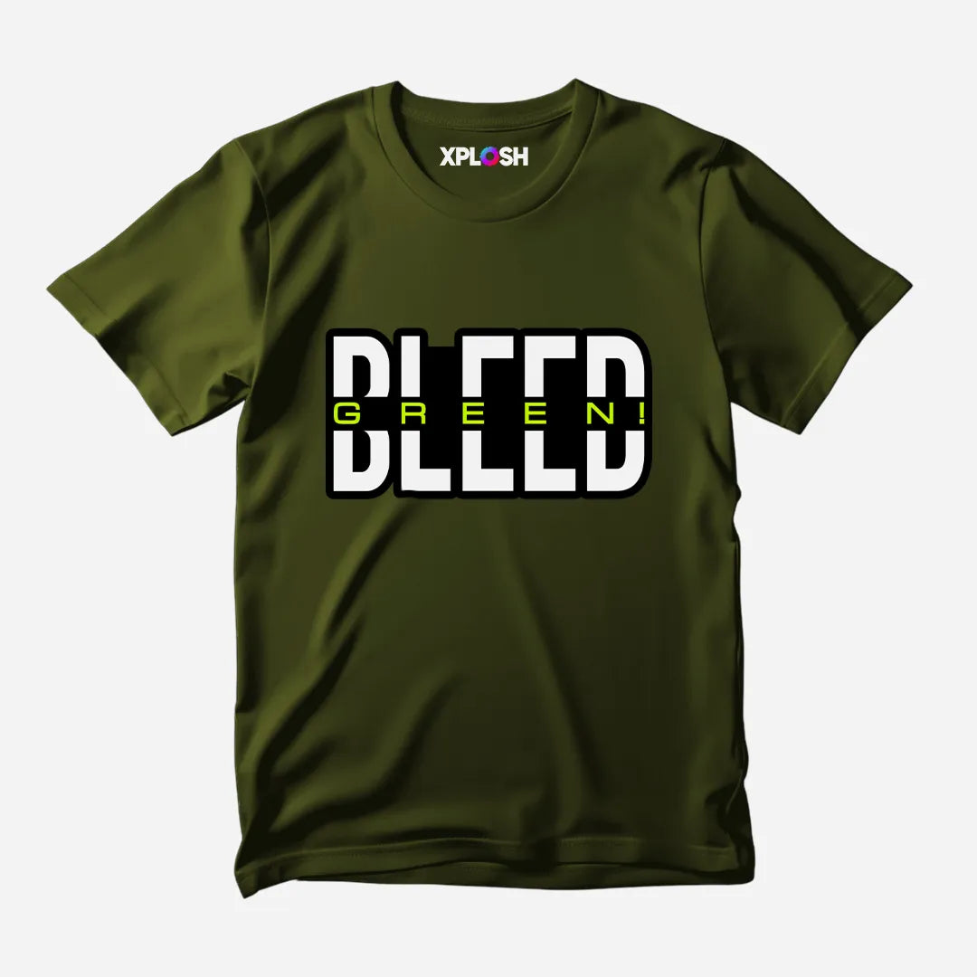 Bleed Green Half Sleeve T-Shirt