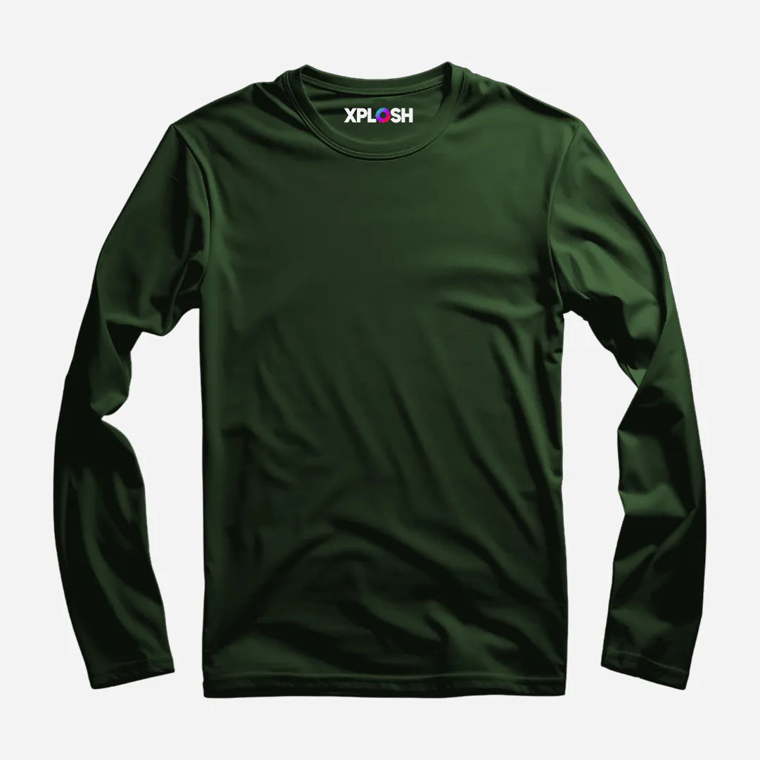 Bottle Green Full Sleeve T-Shirt