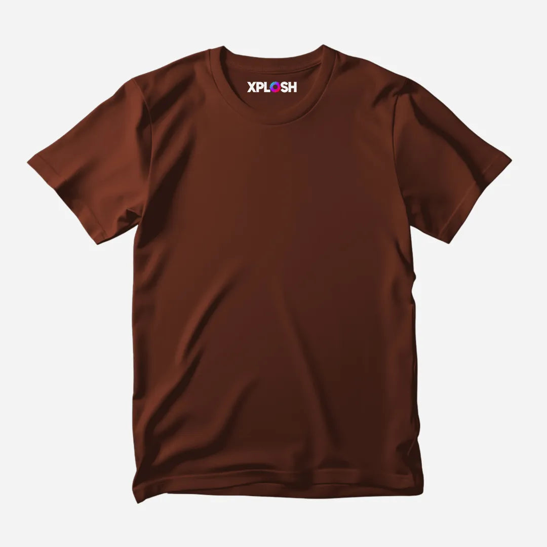 Brown Half Sleeve T-Shirt