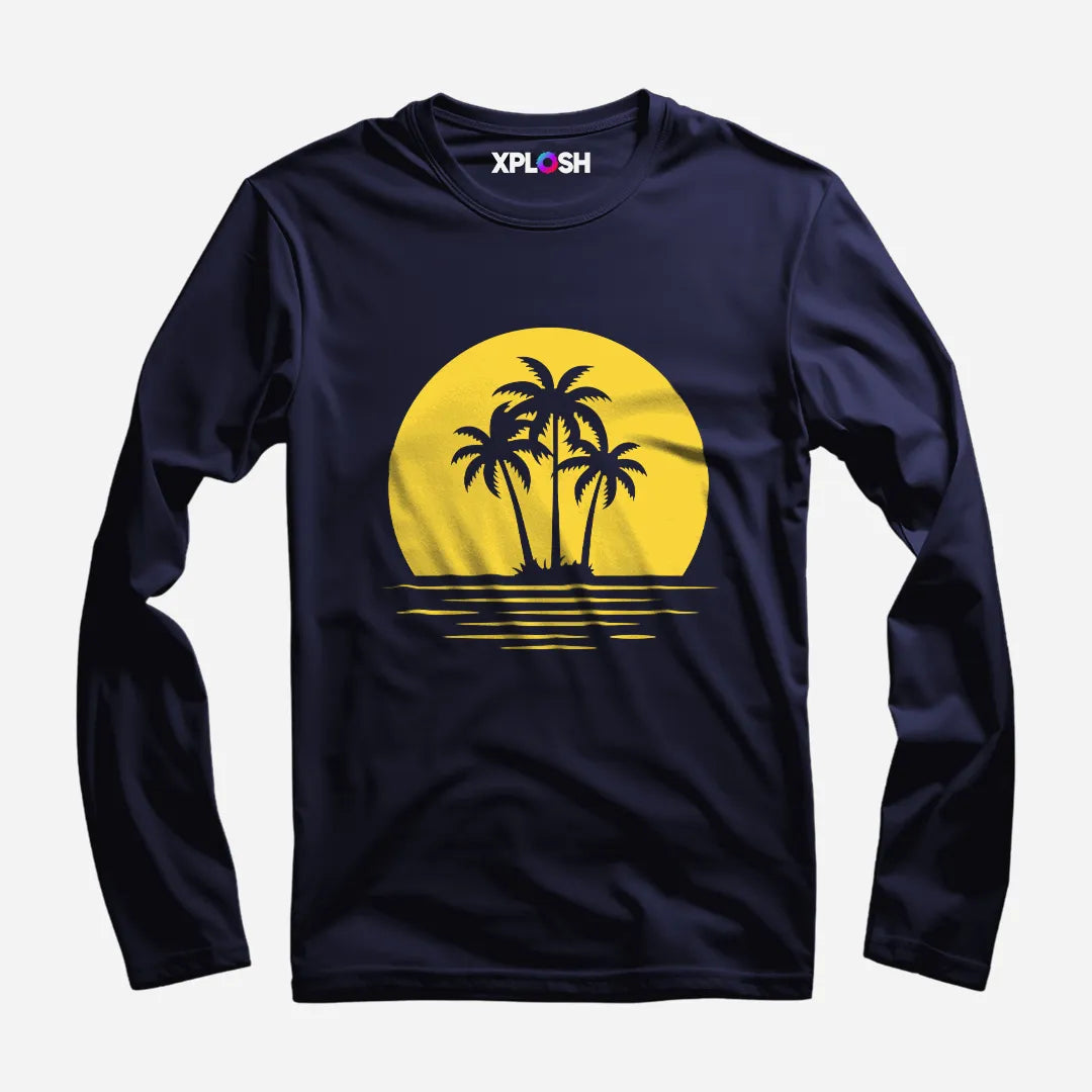 Beach Full Sleeve T-Shirt