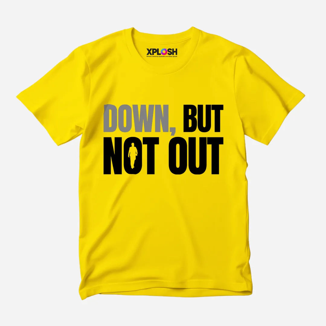 Down But Not Out Half Sleeve T-Shirt