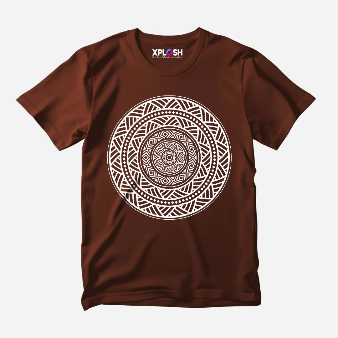 Mandala Half Sleeve T-Shirt