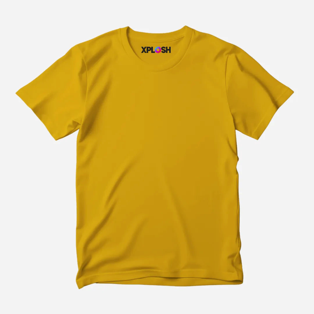 Mustard Half Sleeve T-Shirt
