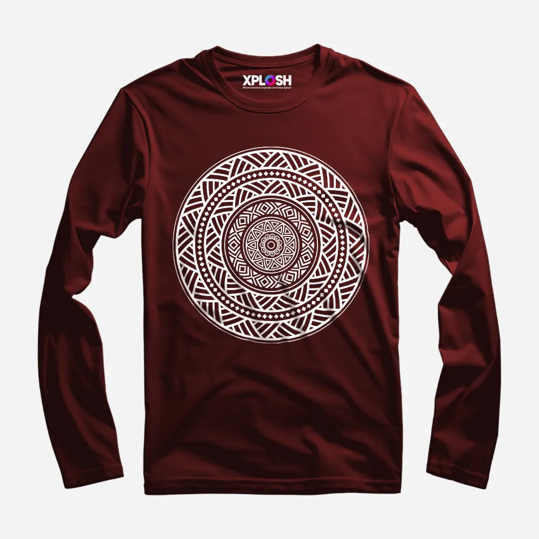 Mandala Full Sleeve T-Shirt