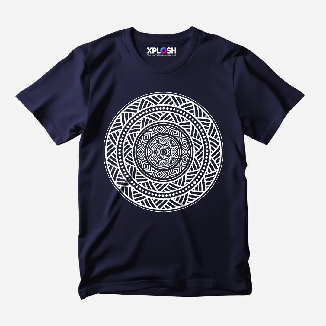 Mandala Half Sleeve T-Shirt
