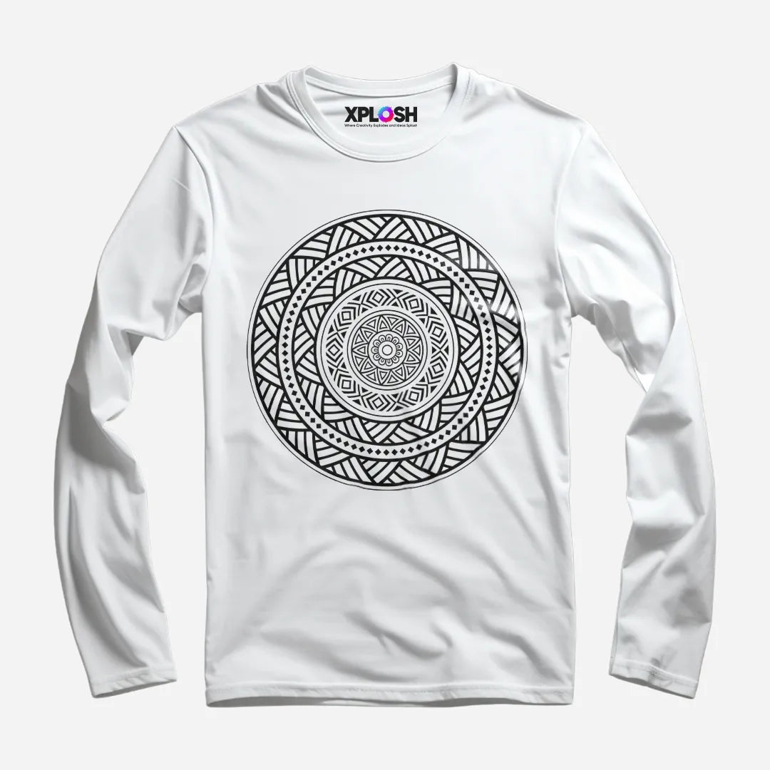 Mandala Full Sleeve T-Shirt