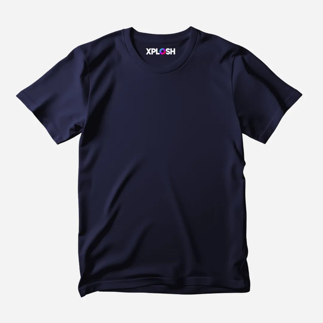 Navy Blue Half Sleeve T-Shirt