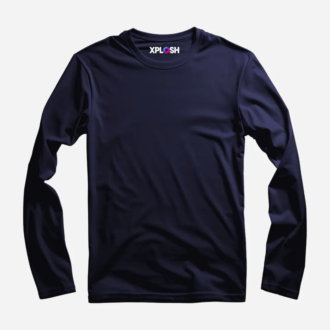 Navy Blue Full Sleeve T-Shirt