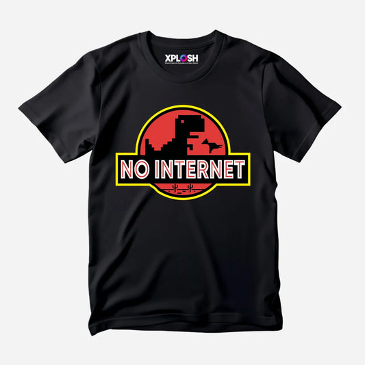 No Internet Half Sleeve T-Shirt