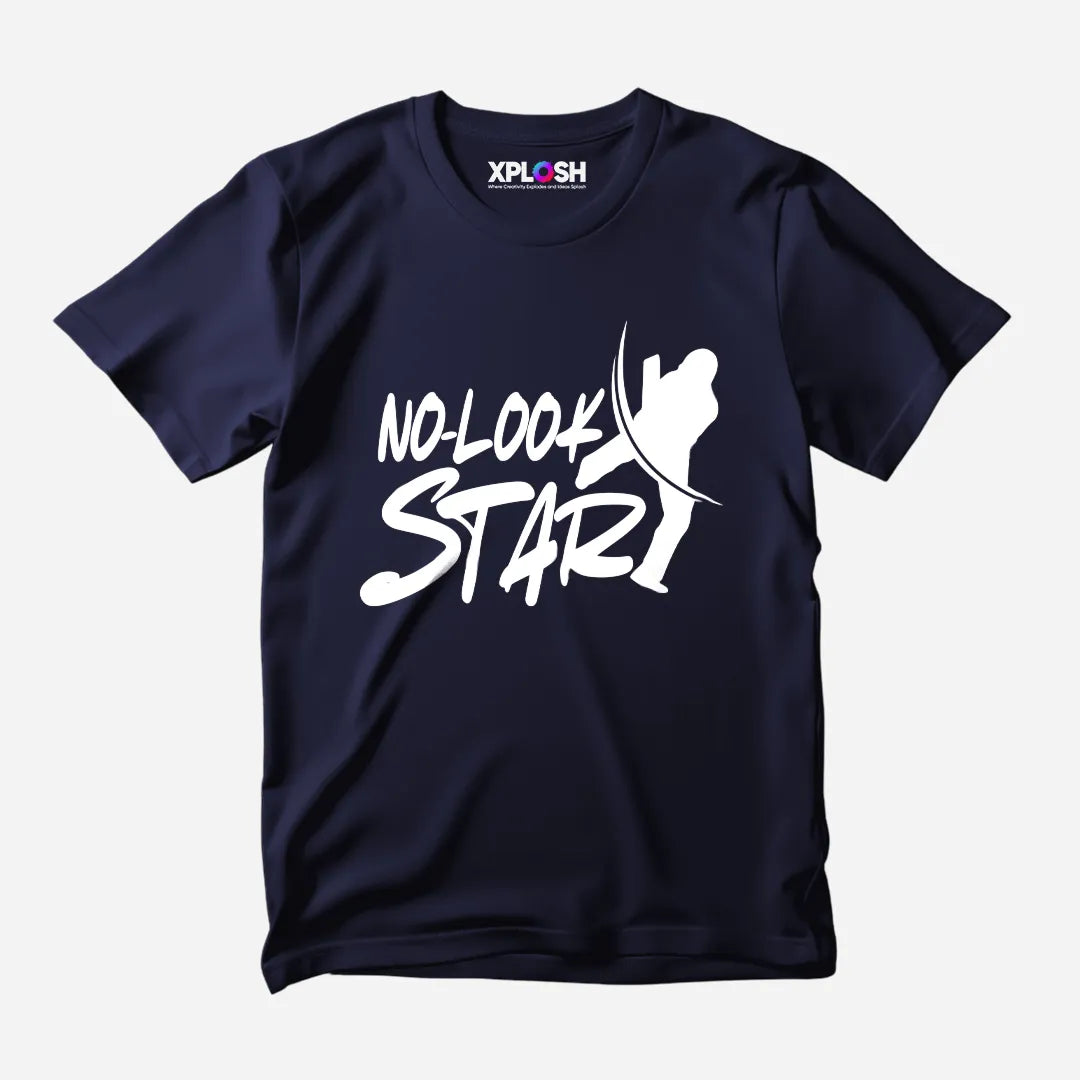 No-Look Star Half Sleeve T-Shirt