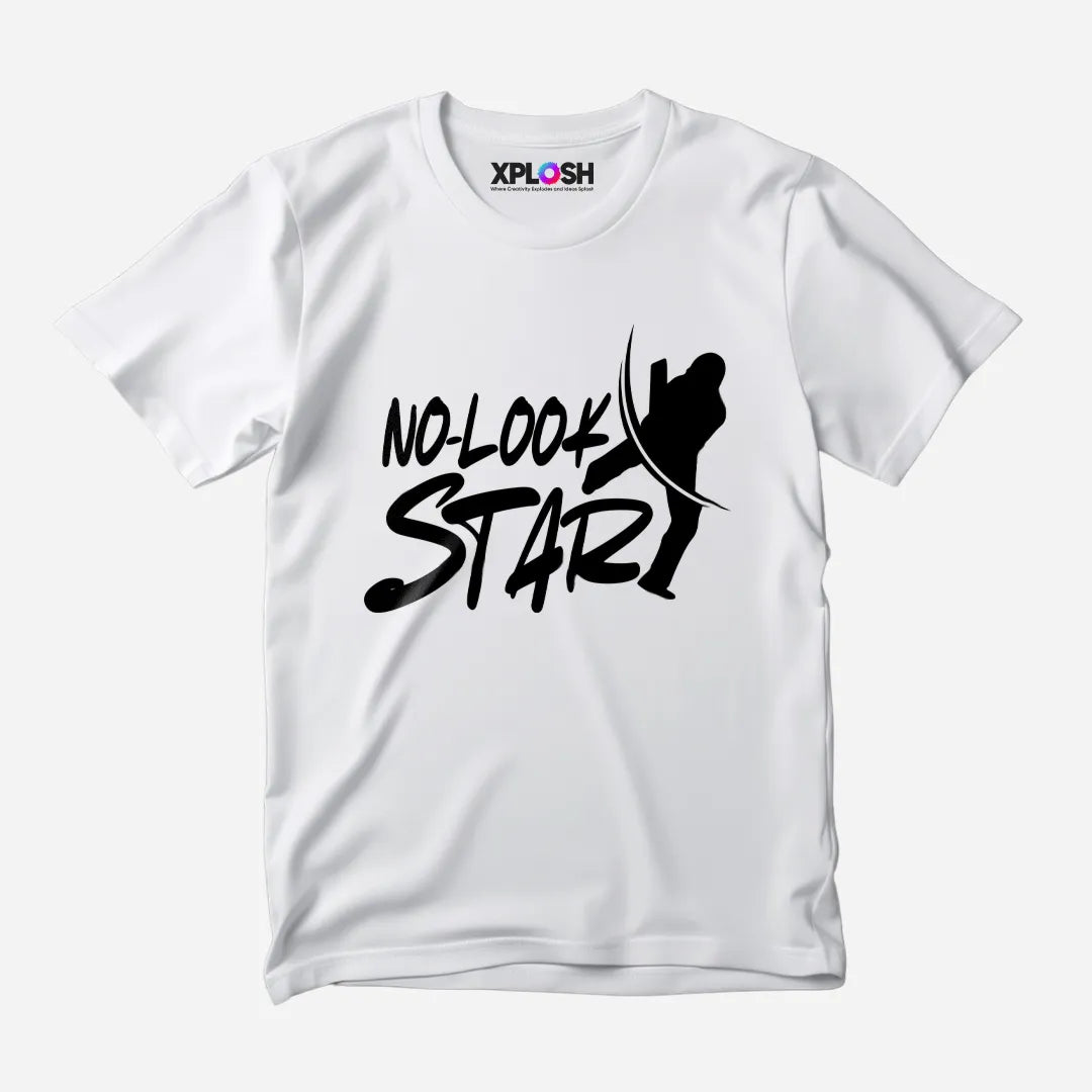 No-Look Star Half Sleeve T-Shirt
