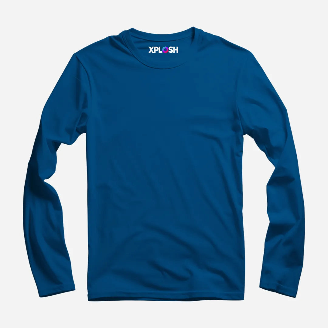 Petroleum Blue Full Sleeve T-Shirt