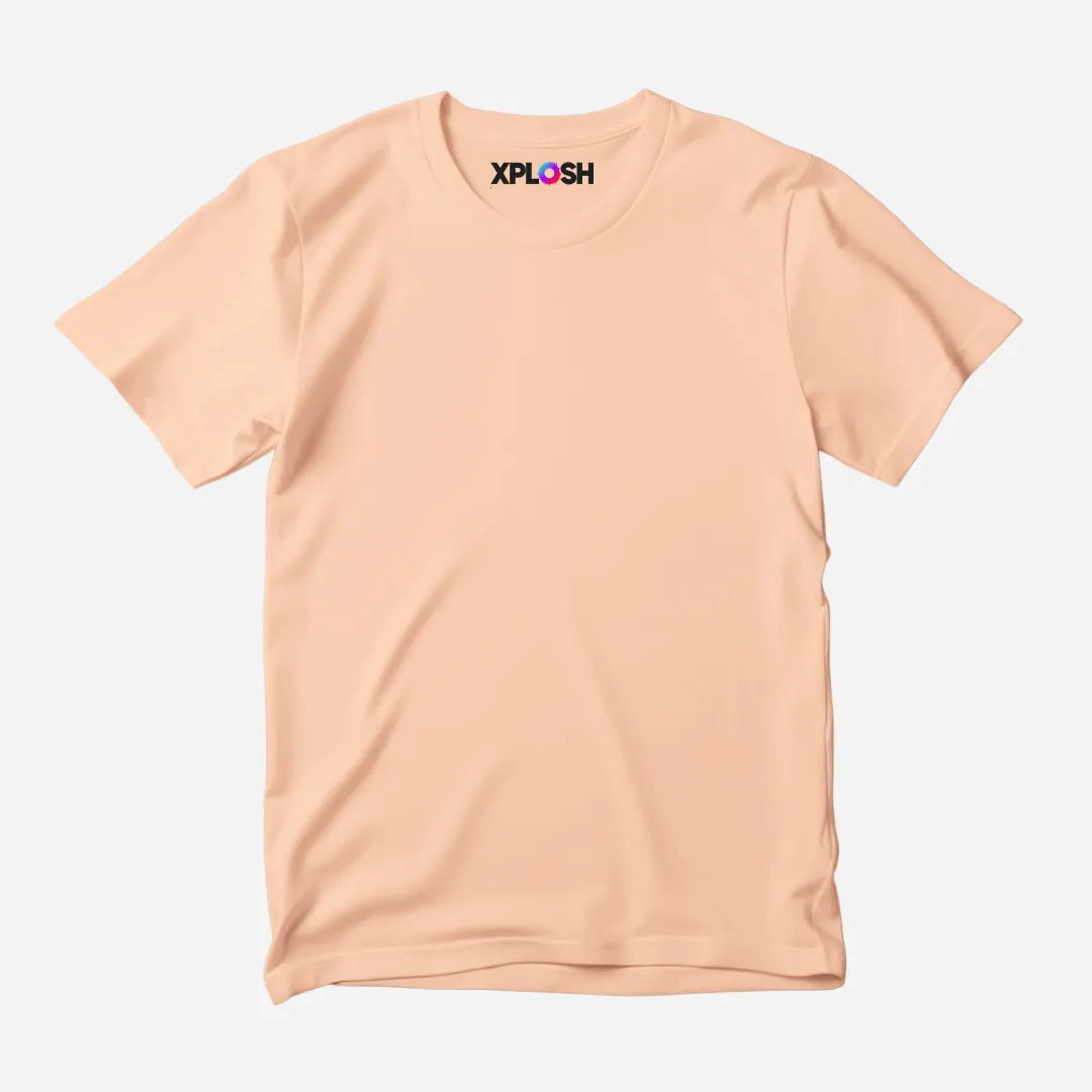 Peach Half Sleeve T-Shirt