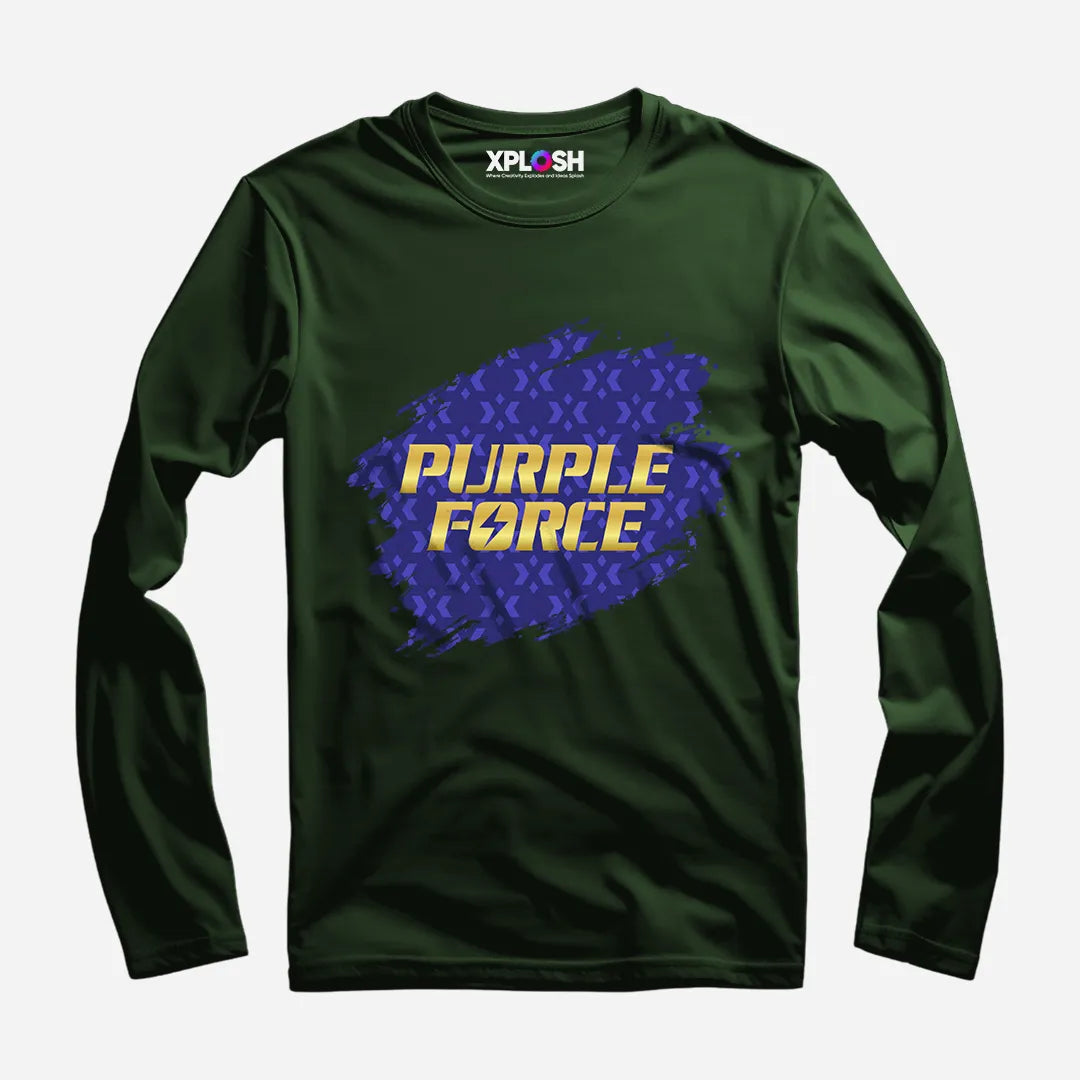 Purple Force Full Sleeve T-Shirt
