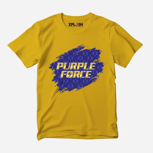 Purple Force Half Sleeve T-Shirt
