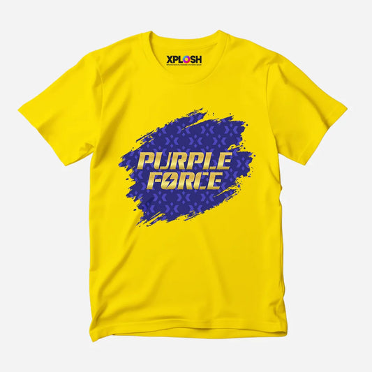Purple Force Half Sleeve T-Shirt