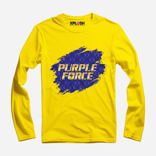 Purple Force Full Sleeve T-Shirt