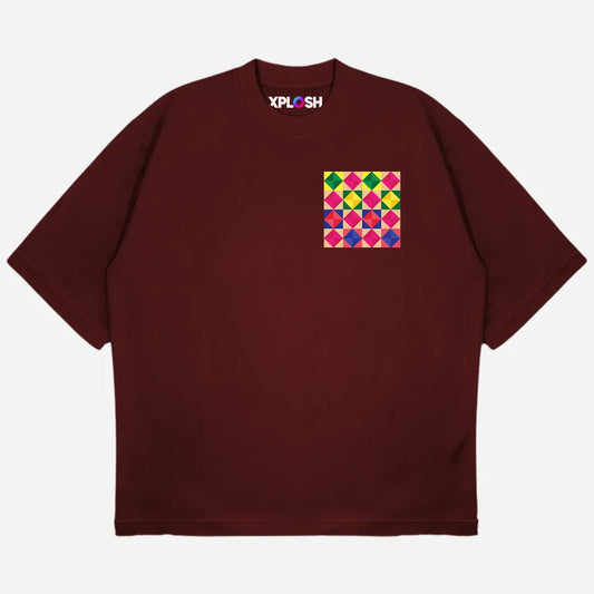 Phulkari Drop Shoulder T-Shirt