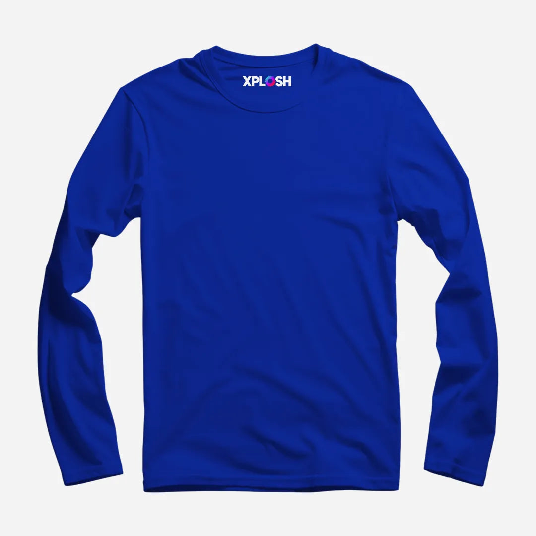 Royal Blue Full Sleeve T-Shirt