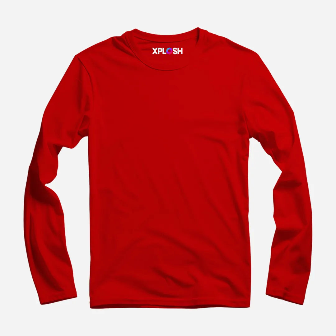 Red Full Sleeve T-Shirt