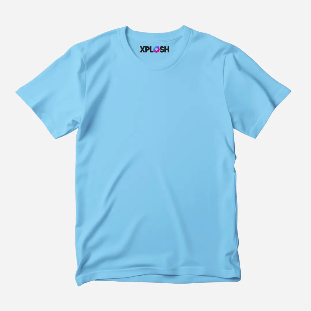 Sky Blue Half Sleeve T-Shirt