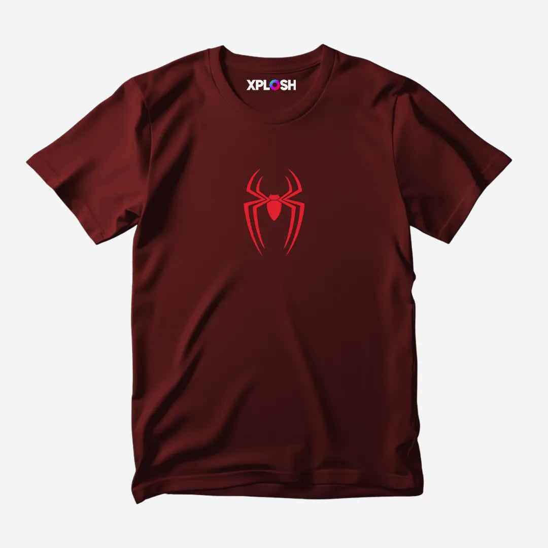 Spiderman Sigil Half Sleeve T-Shirt