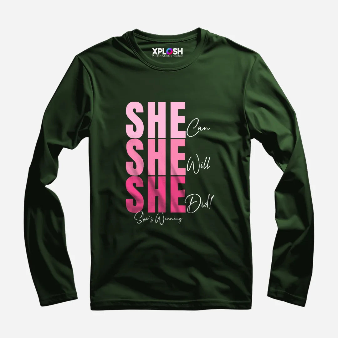 She Full Sleeve T-Shirt