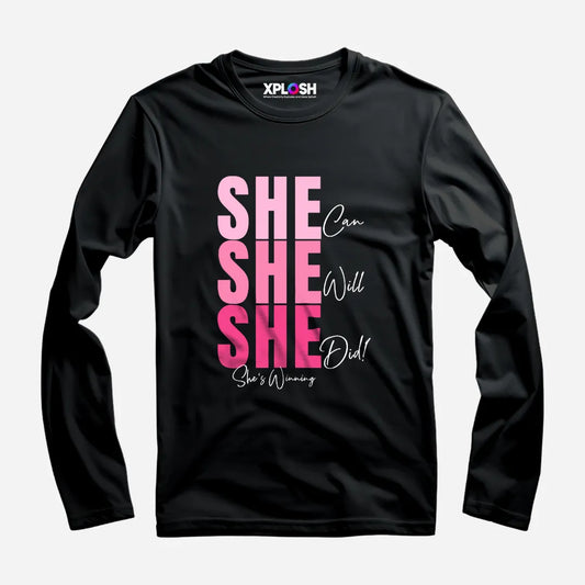 She Full Sleeve T-Shirt