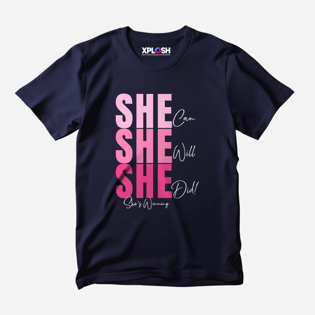 She Half Sleeve T-Shirt