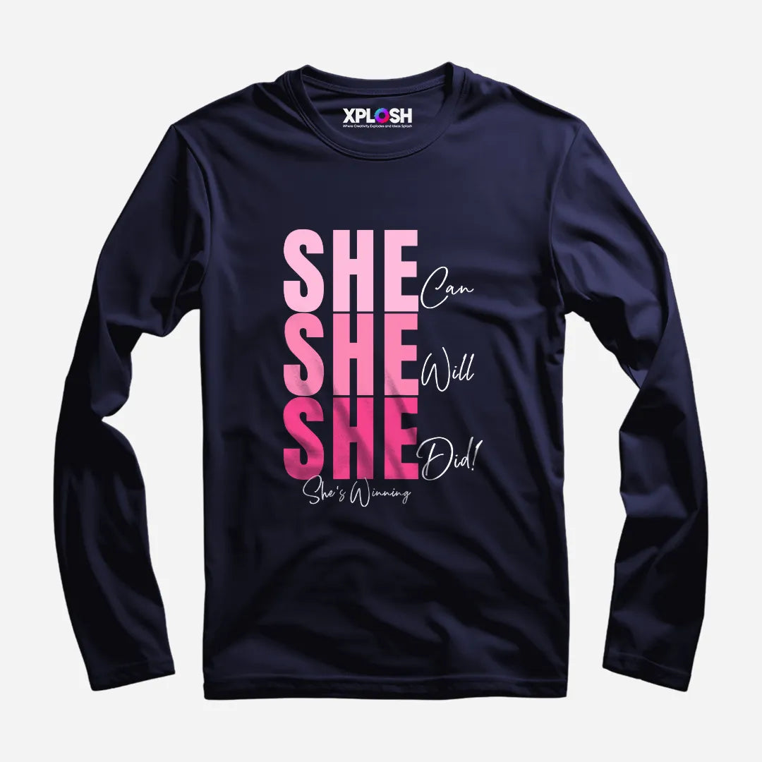 She Full Sleeve T-Shirt