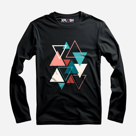 Triangles Full Sleeve T-Shirt