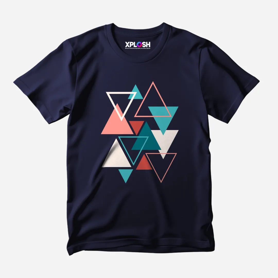 Triangles Half Sleeve T-Shirt
