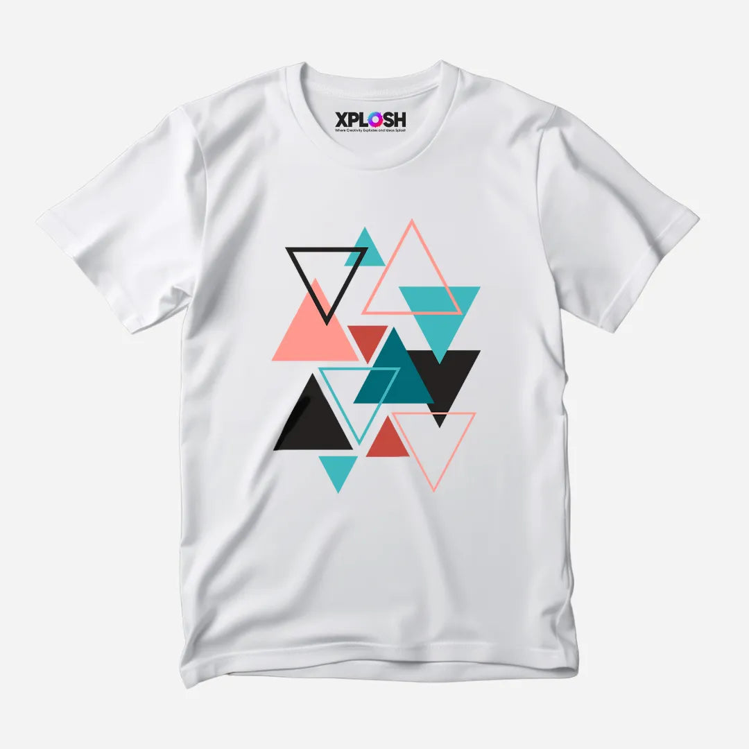 Triangles Half Sleeve T-Shirt