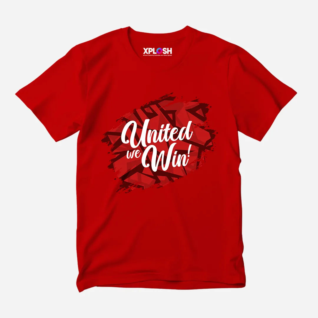 United We Win Half Sleeve T-Shirt