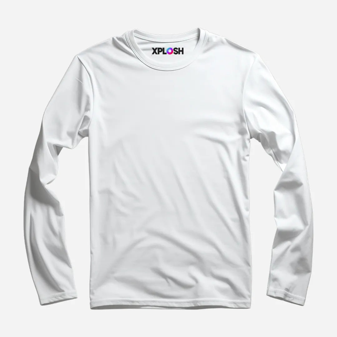 White Full Sleeve T-Shirt