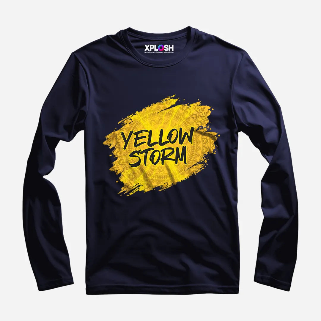 Yellow Storm Full Sleeve T-Shirt