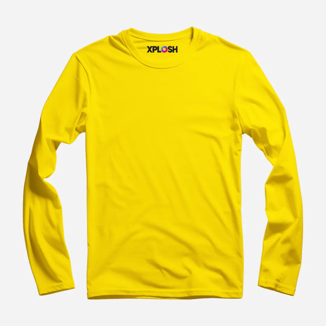 Yellow Full Sleeve T-Shirt