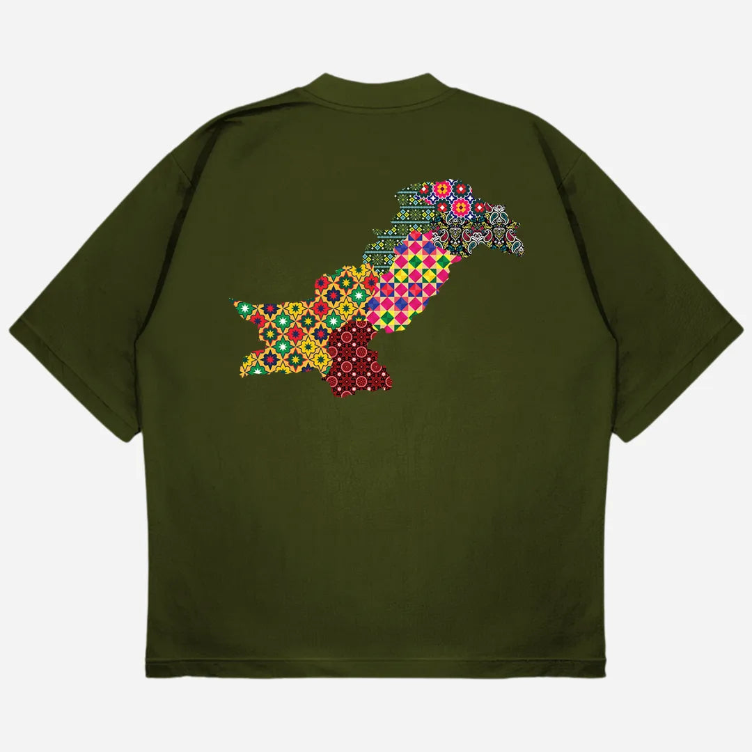 Aks-e-Pakistan Drop Shoulder T-Shirt