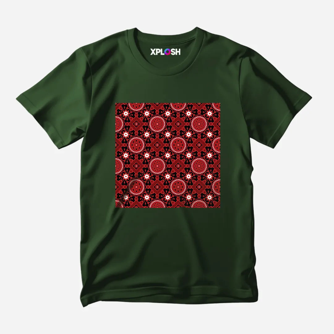 Ajrak Half Sleeve T-Shirt