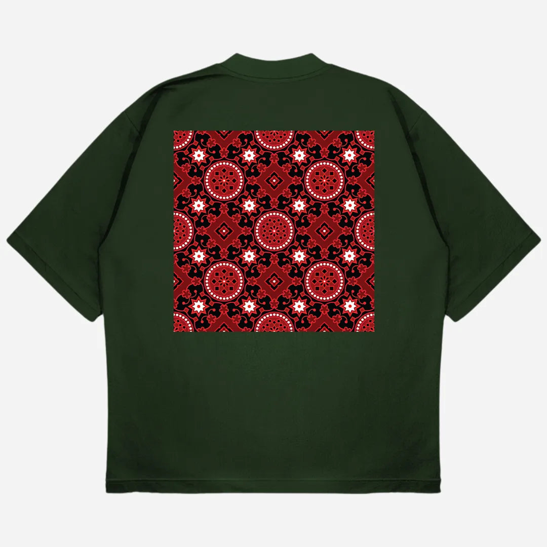 Ajrak Drop Shoulder T-Shirt