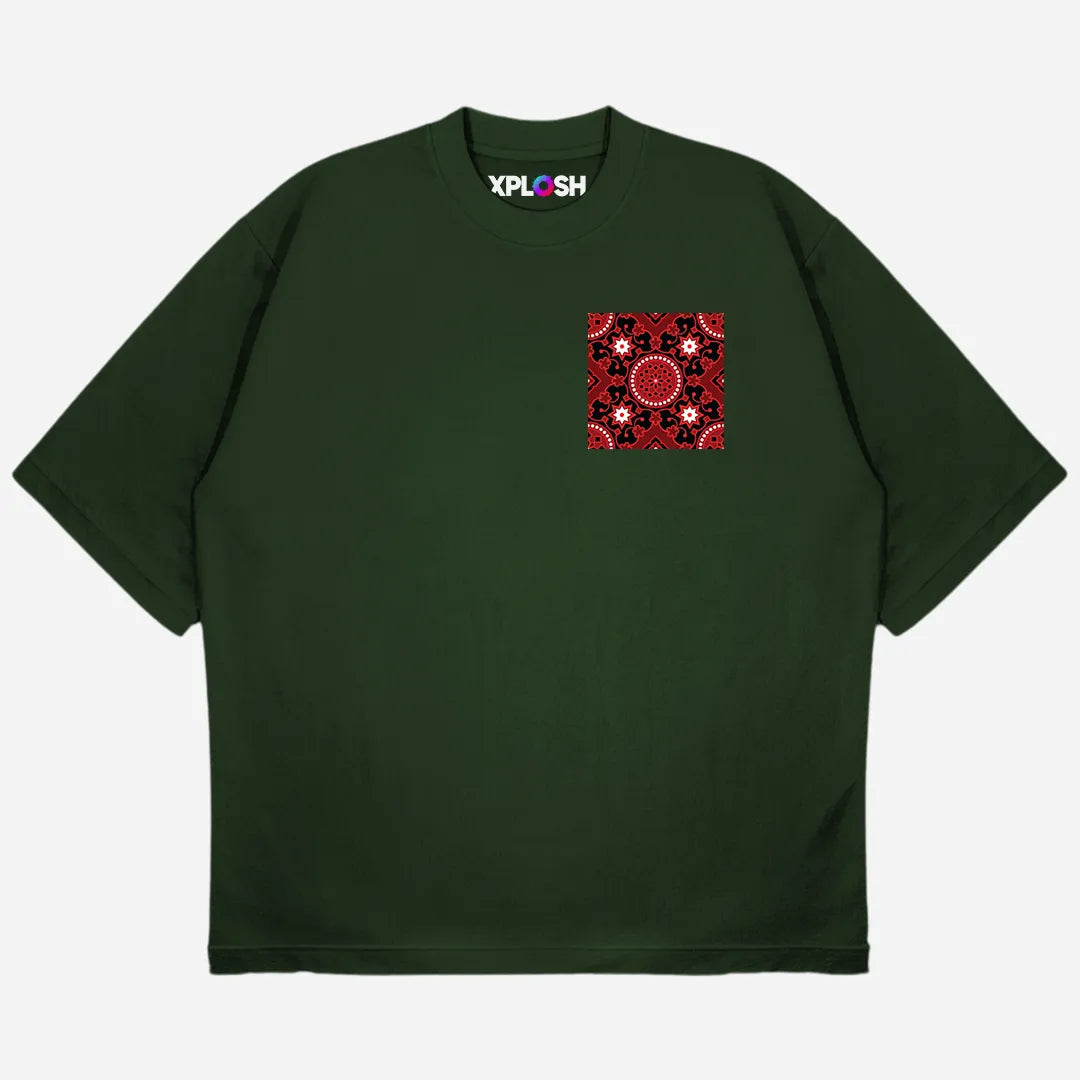 Ajrak Drop Shoulder T-Shirt