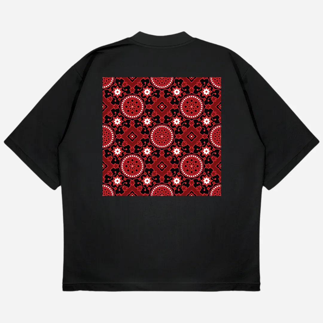 Ajrak Drop Shoulder T-Shirt