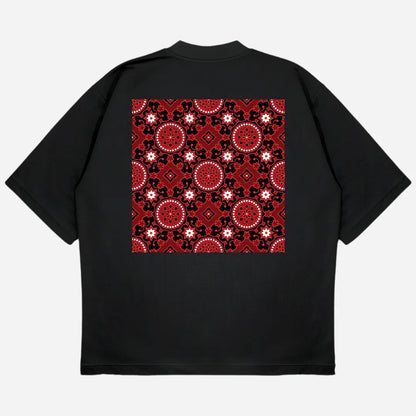 Ajrak Drop Shoulder T-Shirt