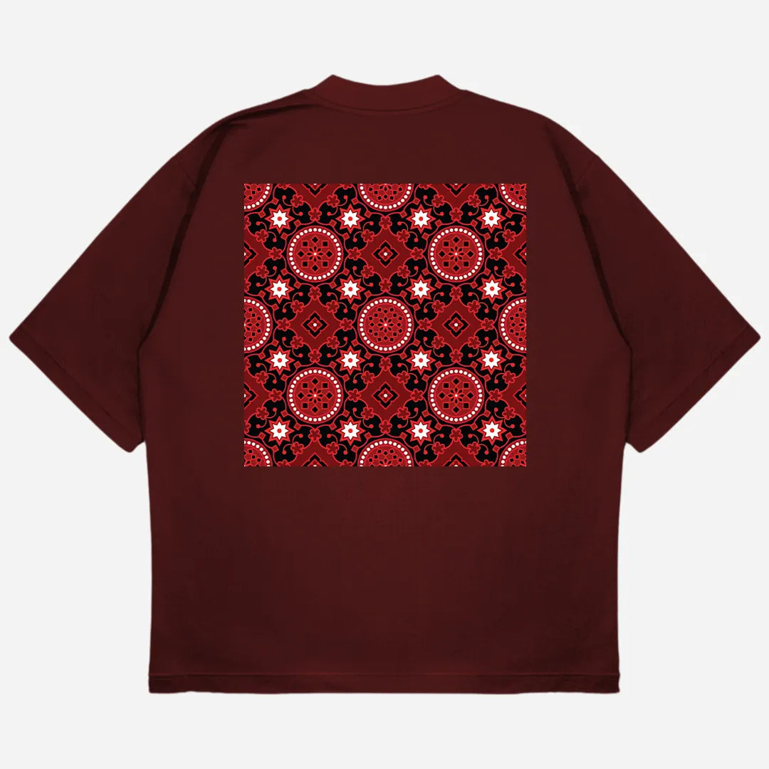 Ajrak Drop Shoulder T-Shirt