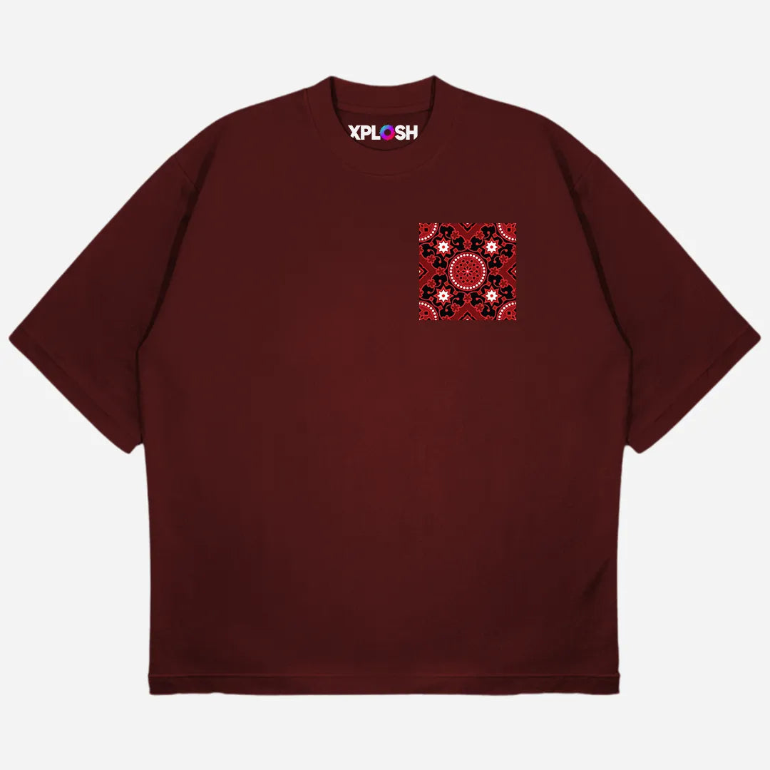 Ajrak Drop Shoulder T-Shirt